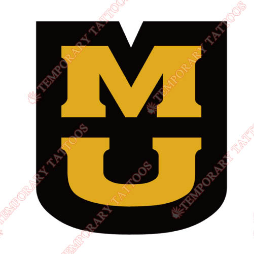 Missouri Tigers Customize Temporary Tattoos Stickers NO.5143